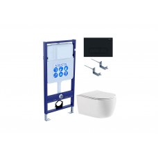 Комплект инсталляции с подвесным унитазом AQUATEK с сиденьем и кнопкой SET AQUATEK ЕВРОПА cmp017